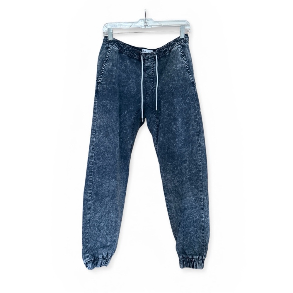 Men's Nordstrom The Rail acid washed jogger pants elastic waist & cuffs M Great!